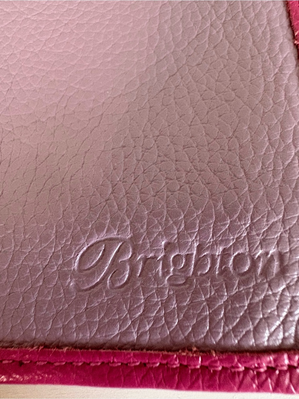 Brighton Barbados Pink Lilac Leather Large Pocket Wallet Coquette Whimsygoth - Picture 3 of 10